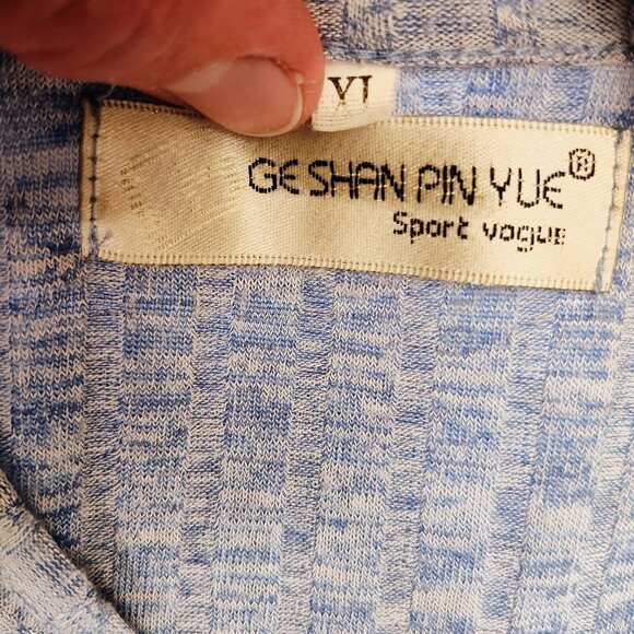 Ge Shan Pin Yue Sport Vogue Long Sleeve Top, Size XL, Excellent Used Condition! - Picture 3 of 3
